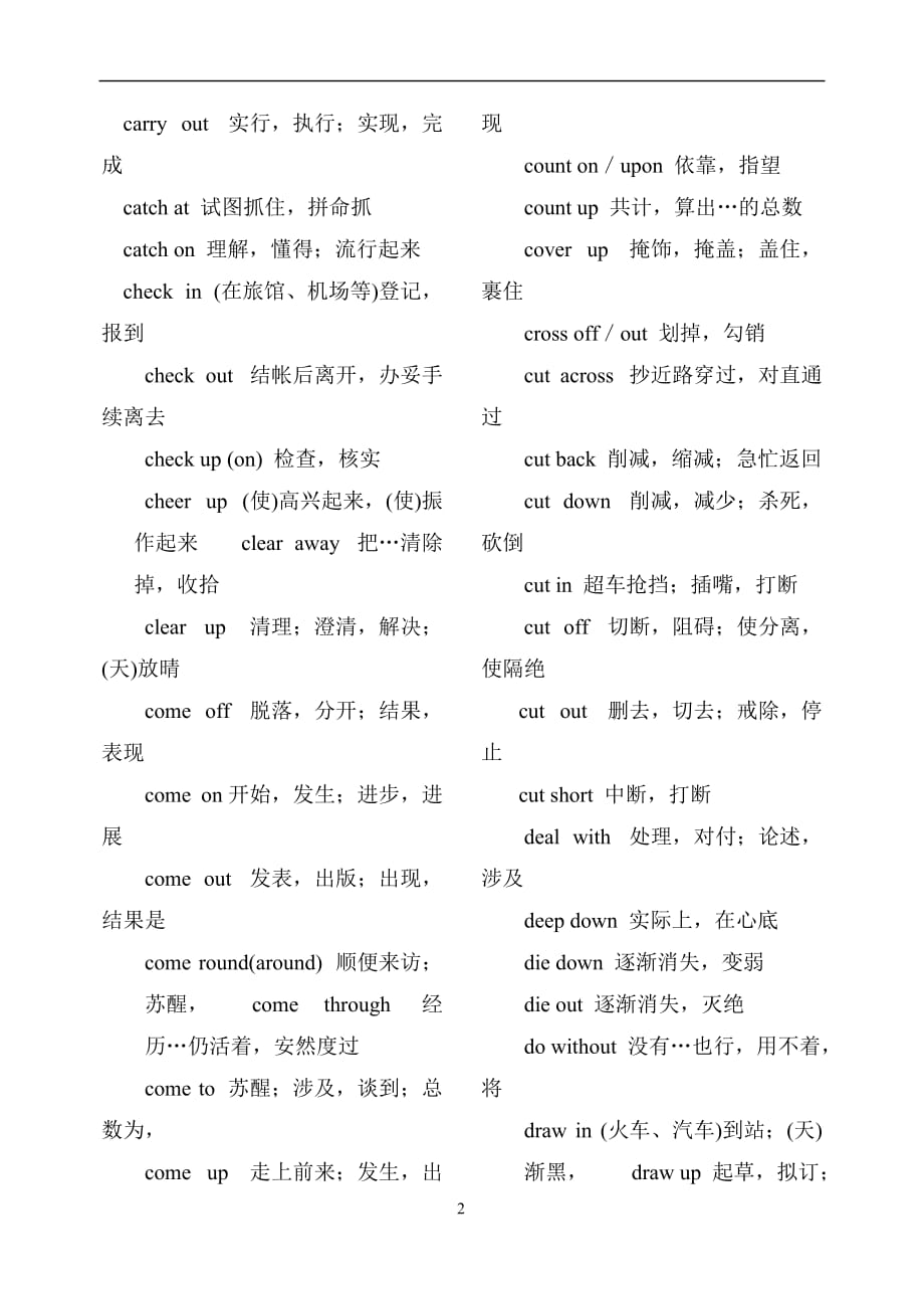 公共英语固定词组和搭配汇总.doc_第2页