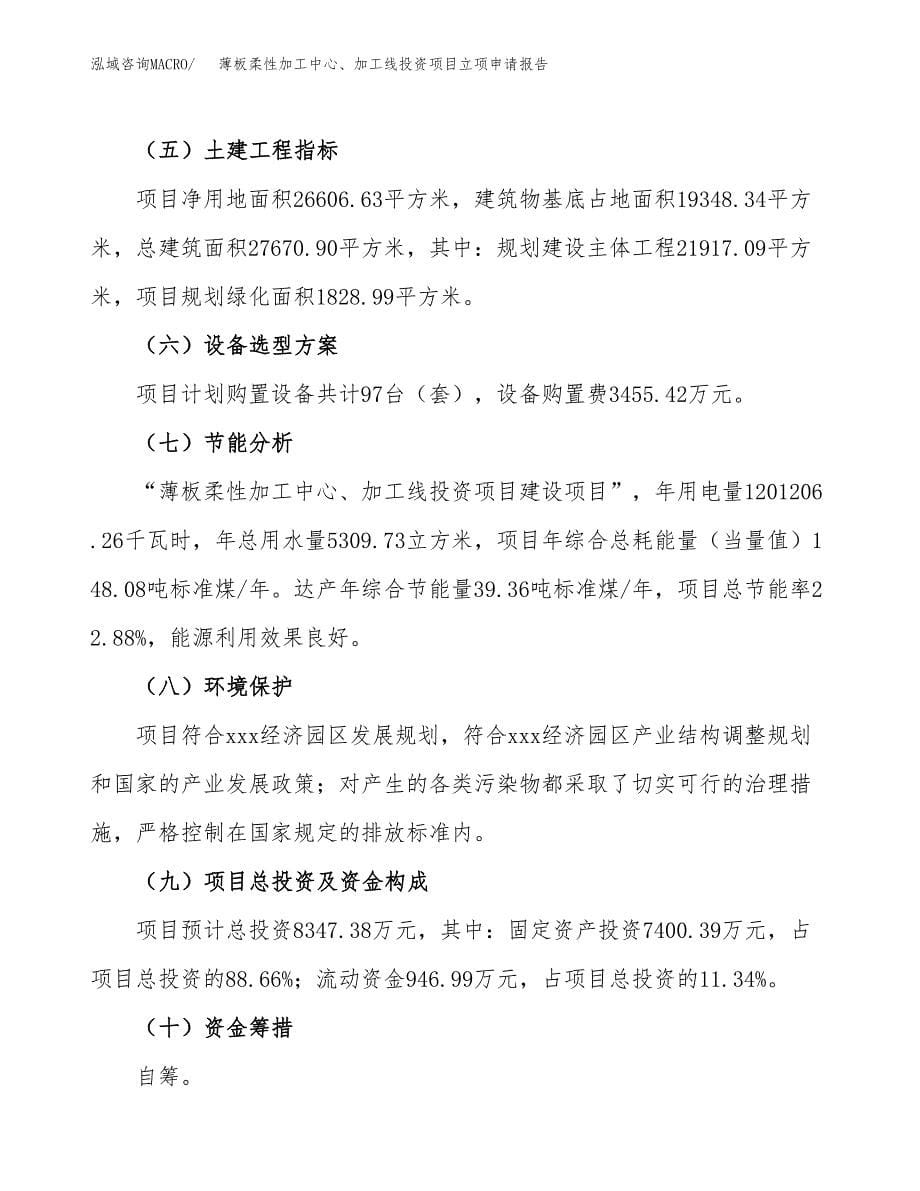 薄板柔性加工中心、加工线投资项目立项申请报告（总投资8000万元）.docx_第5页