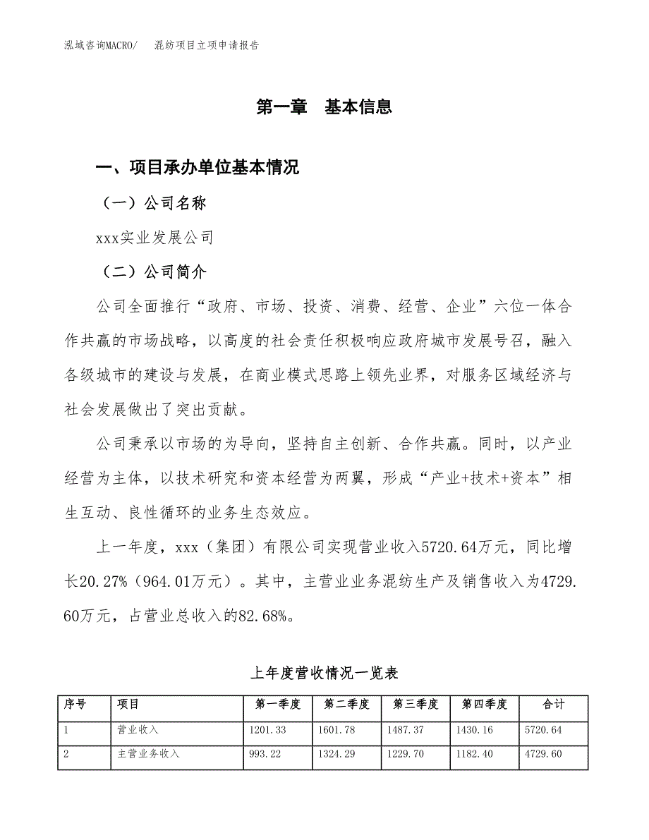 混纺项目立项申请报告（总投资5000万元）_第2页