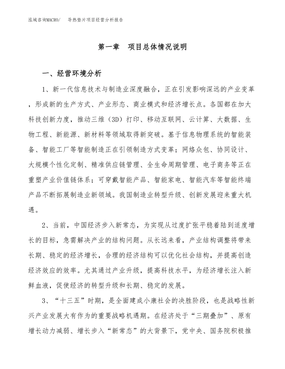 导热垫片项目经营分析报告（总投资19000万元）.docx_第2页