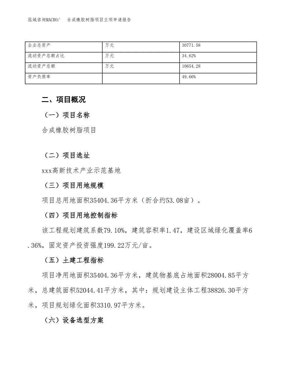 合成橡胶树脂项目立项申请报告（总投资16000万元）_第4页