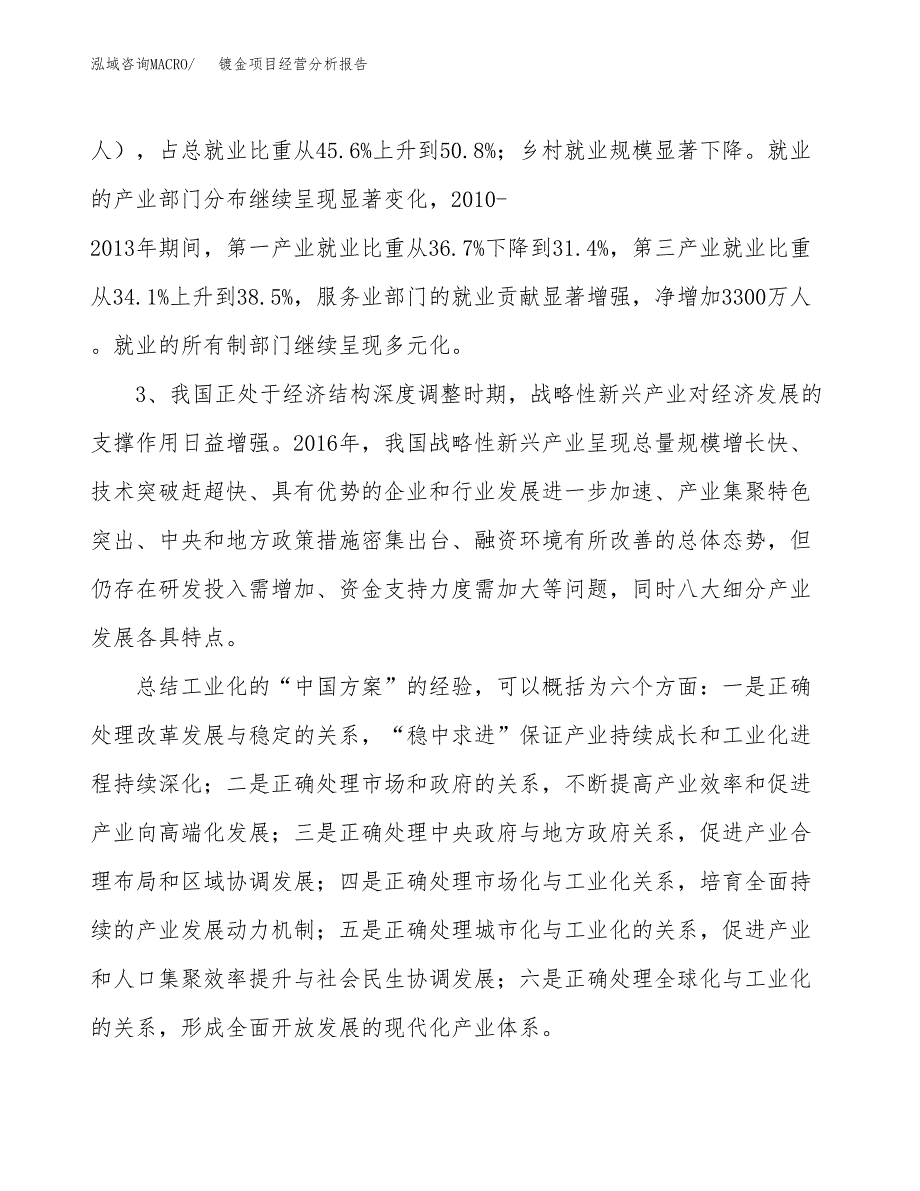 镀金项目经营分析报告（总投资19000万元）.docx_第3页