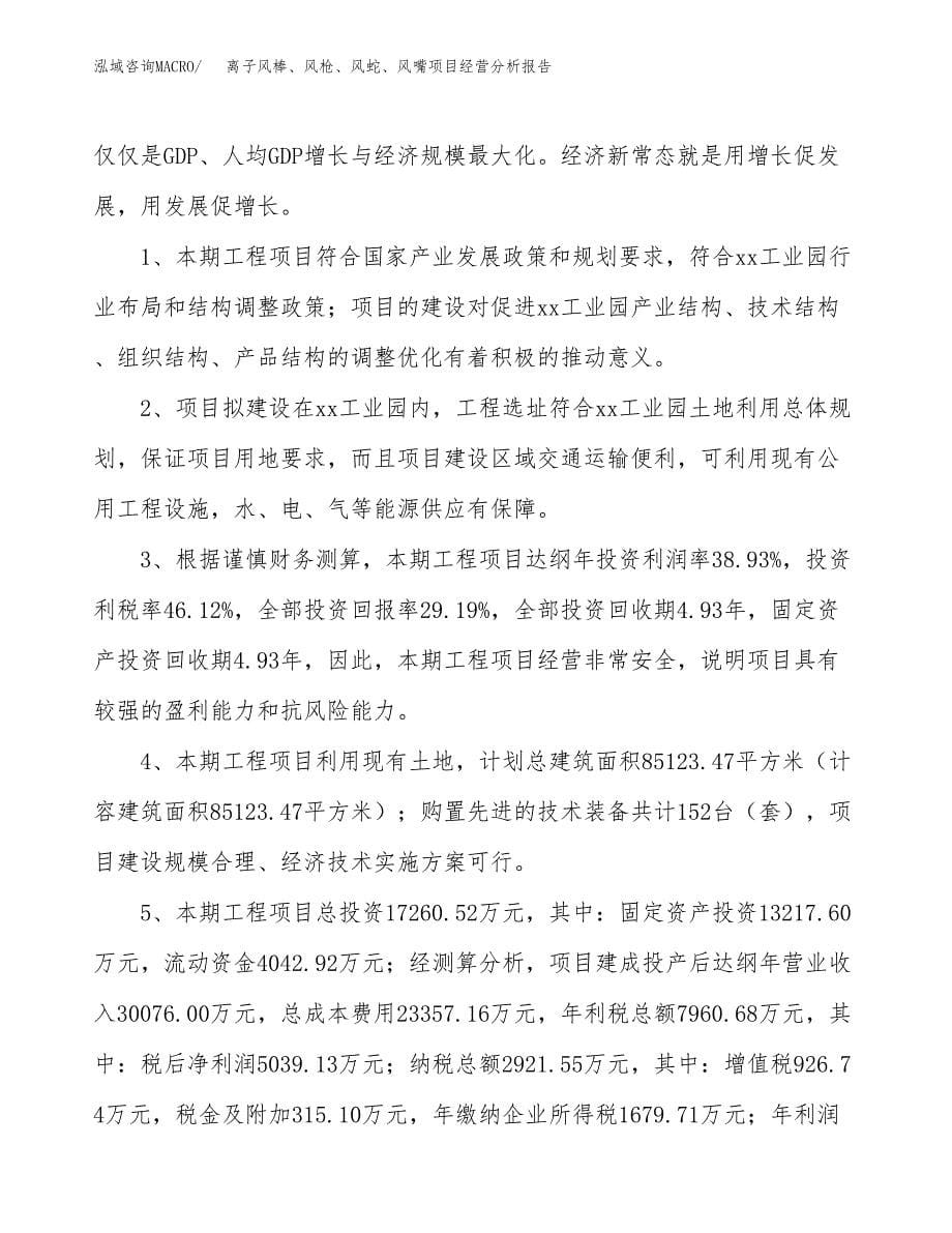 离子风棒、风枪、风蛇、风嘴项目经营分析报告（总投资17000万元）.docx_第5页