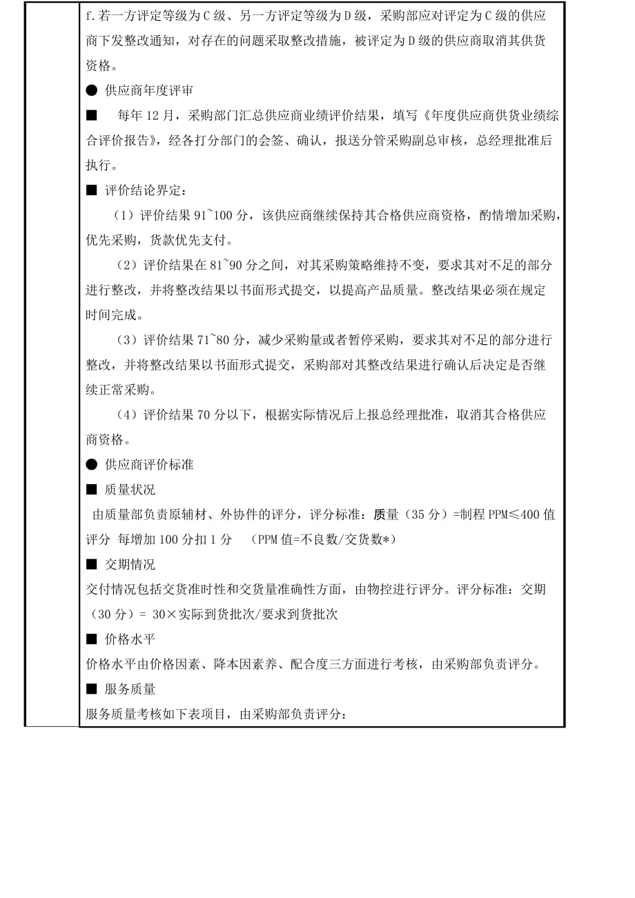 供应商绩效考核管理办法-毅昌模板.doc_第4页