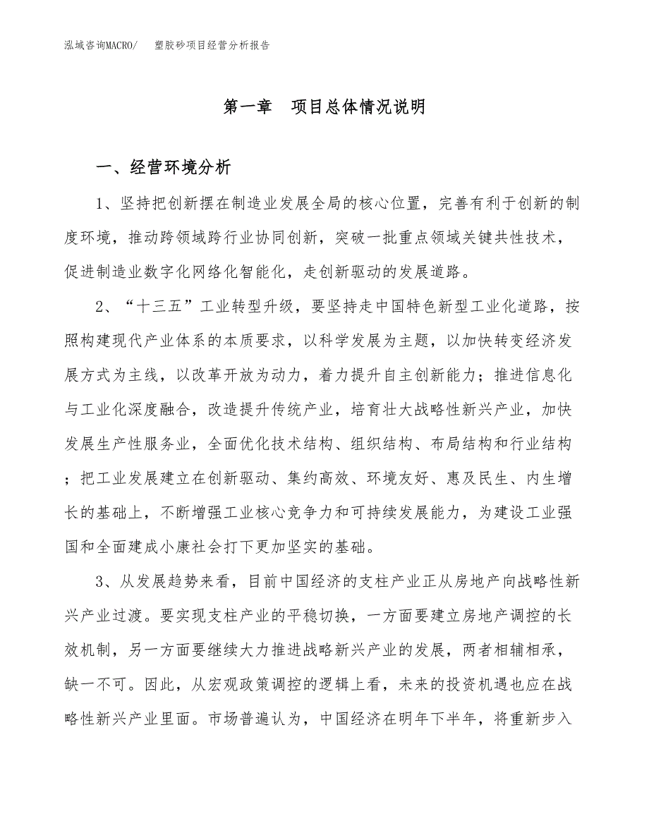 塑胶砂项目经营分析报告（总投资10000万元）.docx_第2页