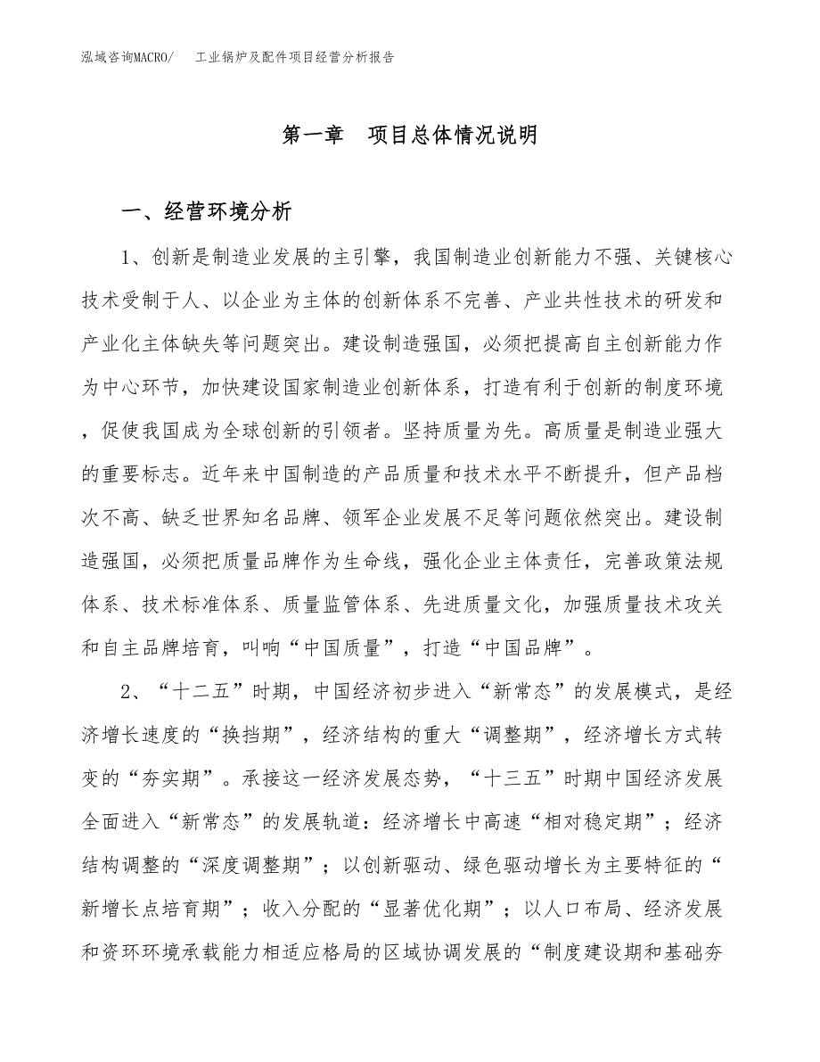 工业锅炉及配件项目经营分析报告（总投资5000万元）.docx_第2页