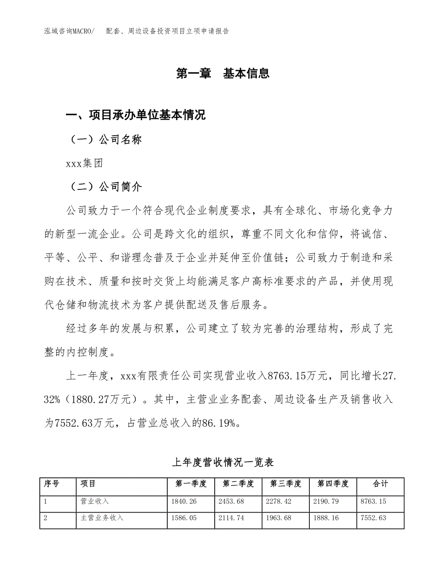 配套、周边设备投资项目立项申请报告（总投资9000万元）.docx_第2页