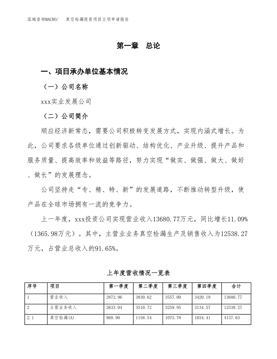 真空检漏投资项目立项申请报告（总投资12000万元）.docx_第2页