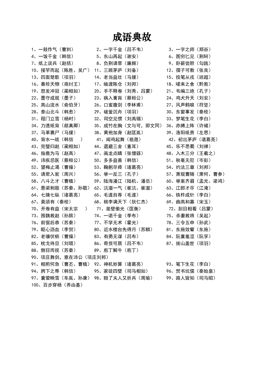 公务员考试-001成语典故.doc_第1页