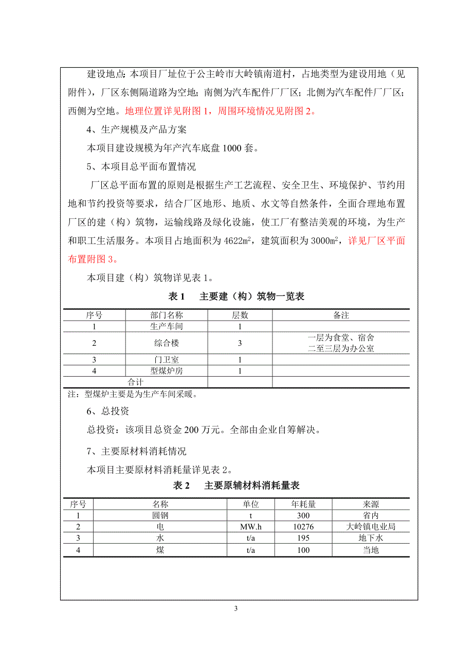 公主岭市恒发汽车零部件厂建设年产1000套汽车底盘项目_第3页