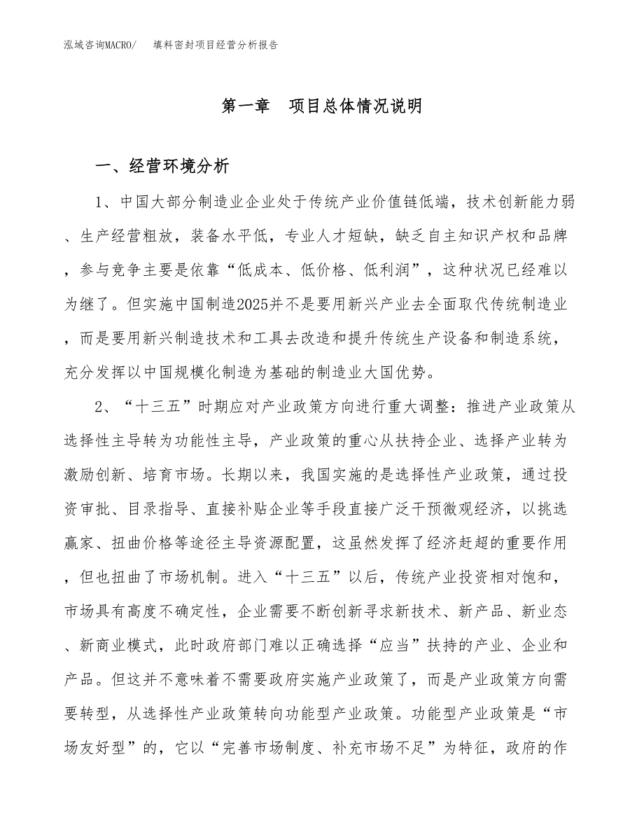 填料密封项目经营分析报告（总投资3000万元）.docx_第2页