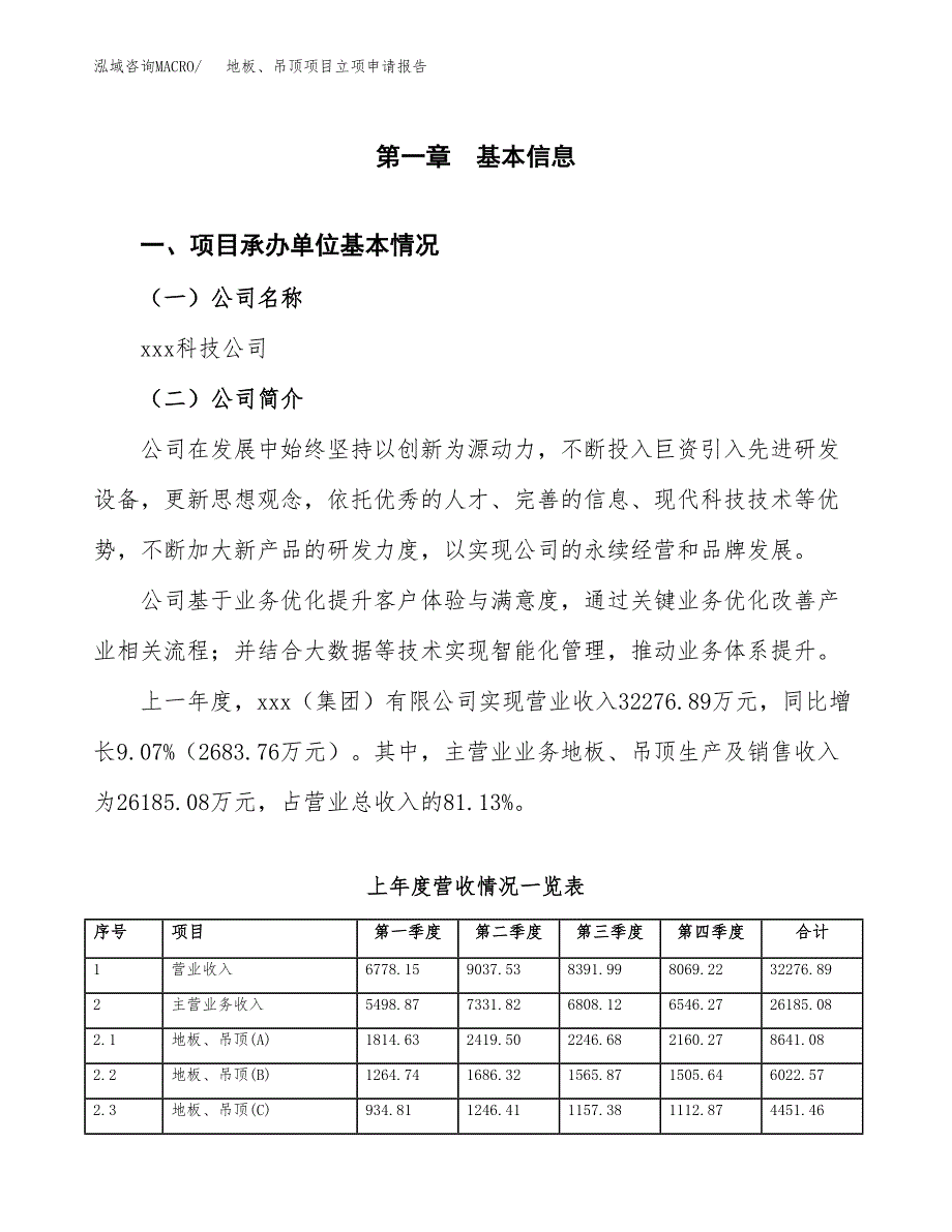 地板、吊顶项目立项申请报告（总投资16000万元）_第2页