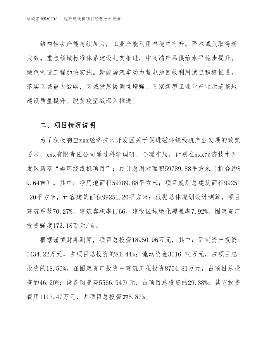 磁环绕线机项目经营分析报告（总投资19000万元）.docx_第3页