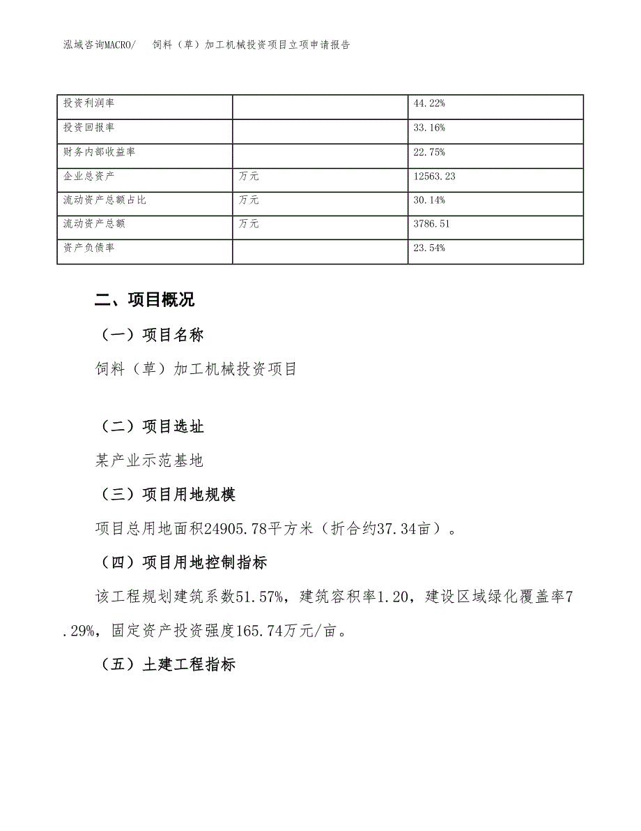 饲料（草）加工机械投资项目立项申请报告（总投资8000万元）.docx_第4页