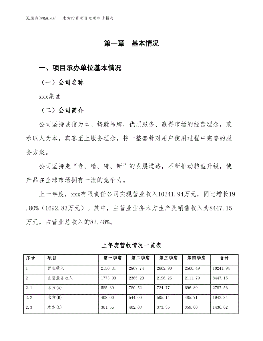 木方投资项目立项申请报告（总投资6000万元）.docx_第2页