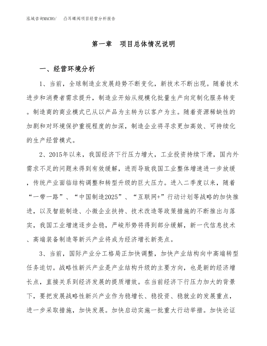 凸耳蝶阀项目经营分析报告（总投资13000万元）.docx_第2页