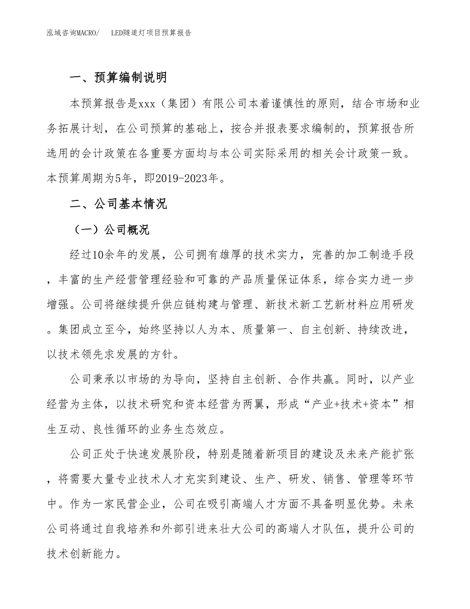 LED隧道灯项目预算报告（总投资13000万元）.docx_第2页