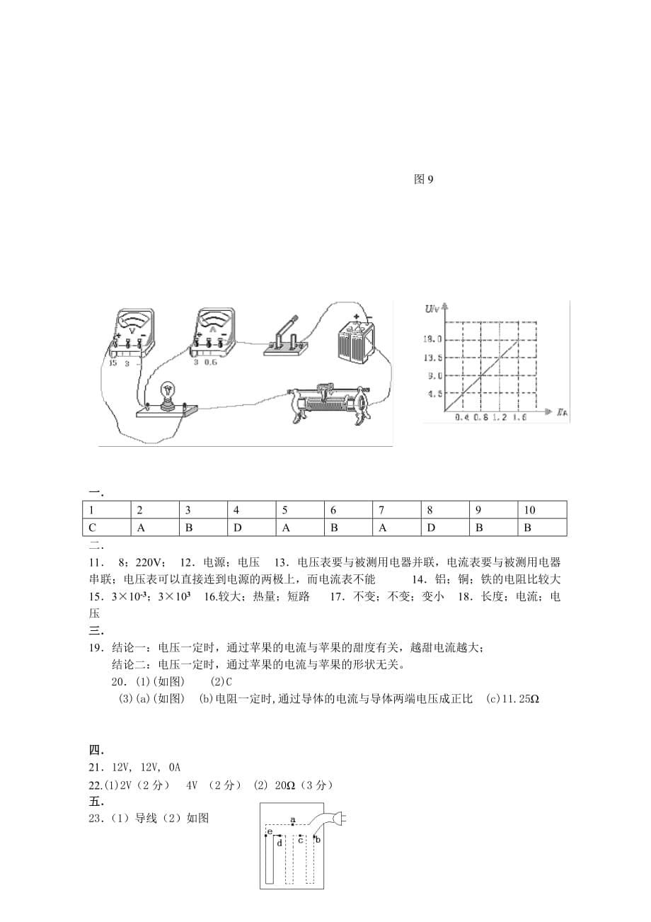 初级中学二年级物理练习题5_第5页