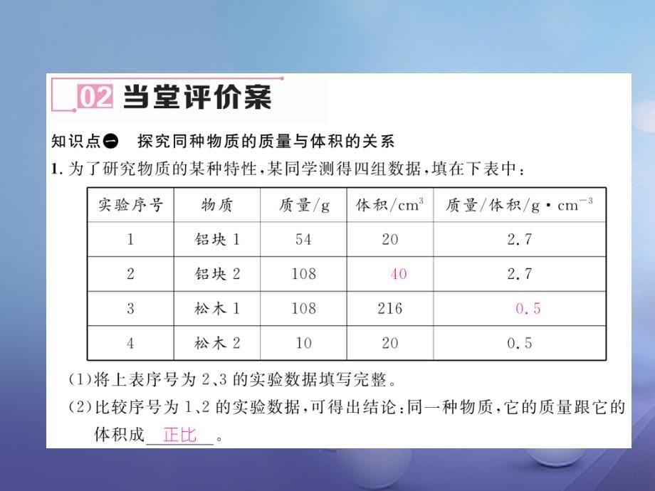 （黔西南地区）八年级物理上册 6.2 密度 第1课时 认识密度作业课件 （新版）新人教版_第5页