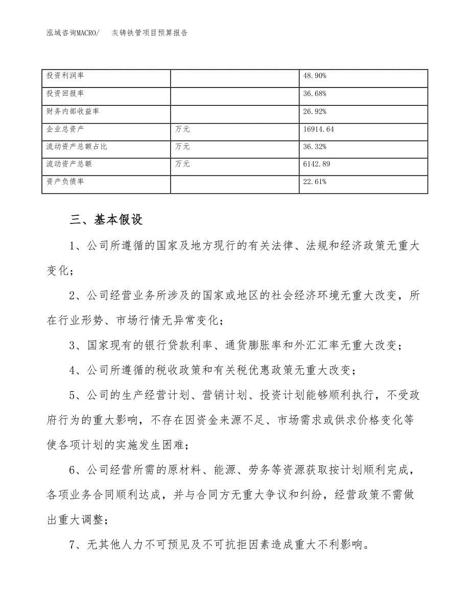 灰铸铁管项目预算报告（总投资9000万元）.docx_第5页