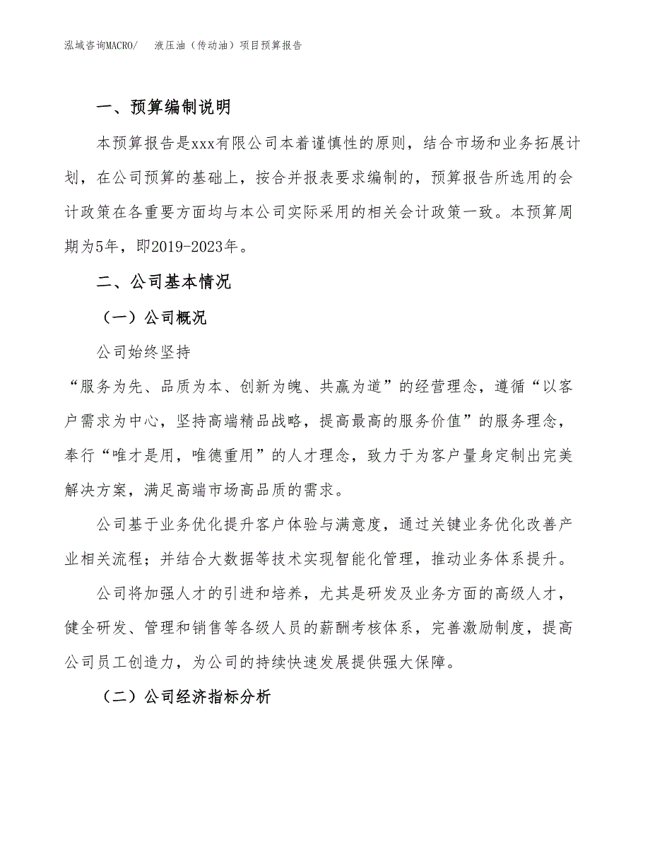 液压油（传动油）项目预算报告（总投资18000万元）.docx_第2页