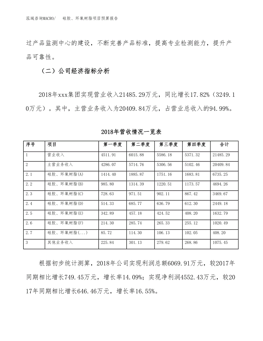 硅胶、环氧树脂项目预算报告（总投资19000万元）.docx_第3页