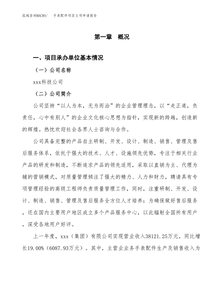 手表配件项目立项申请报告（总投资20000万元）_第2页