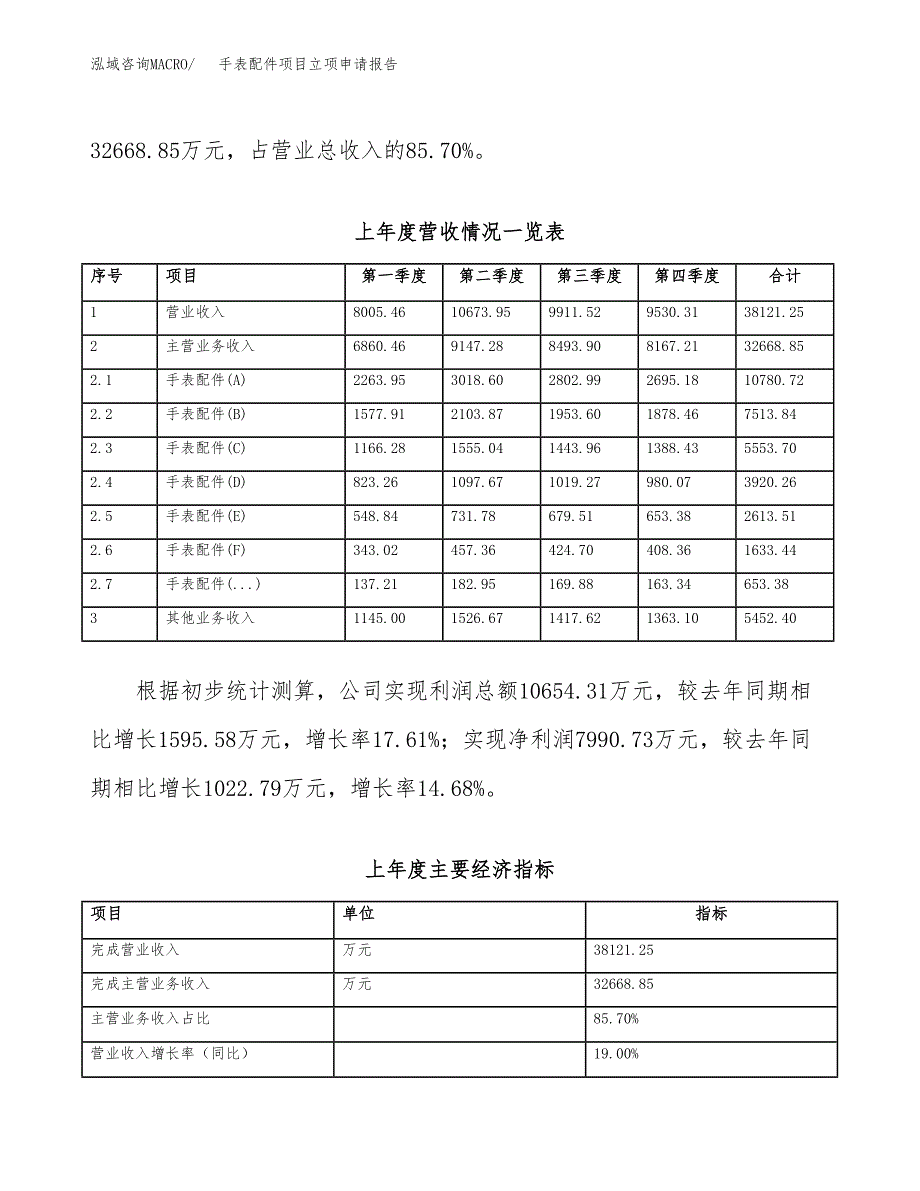 手表配件项目立项申请报告（总投资20000万元）_第3页