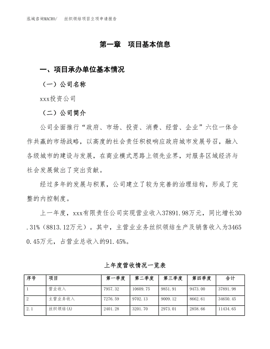 丝织领结项目立项申请报告（总投资23000万元）_第2页