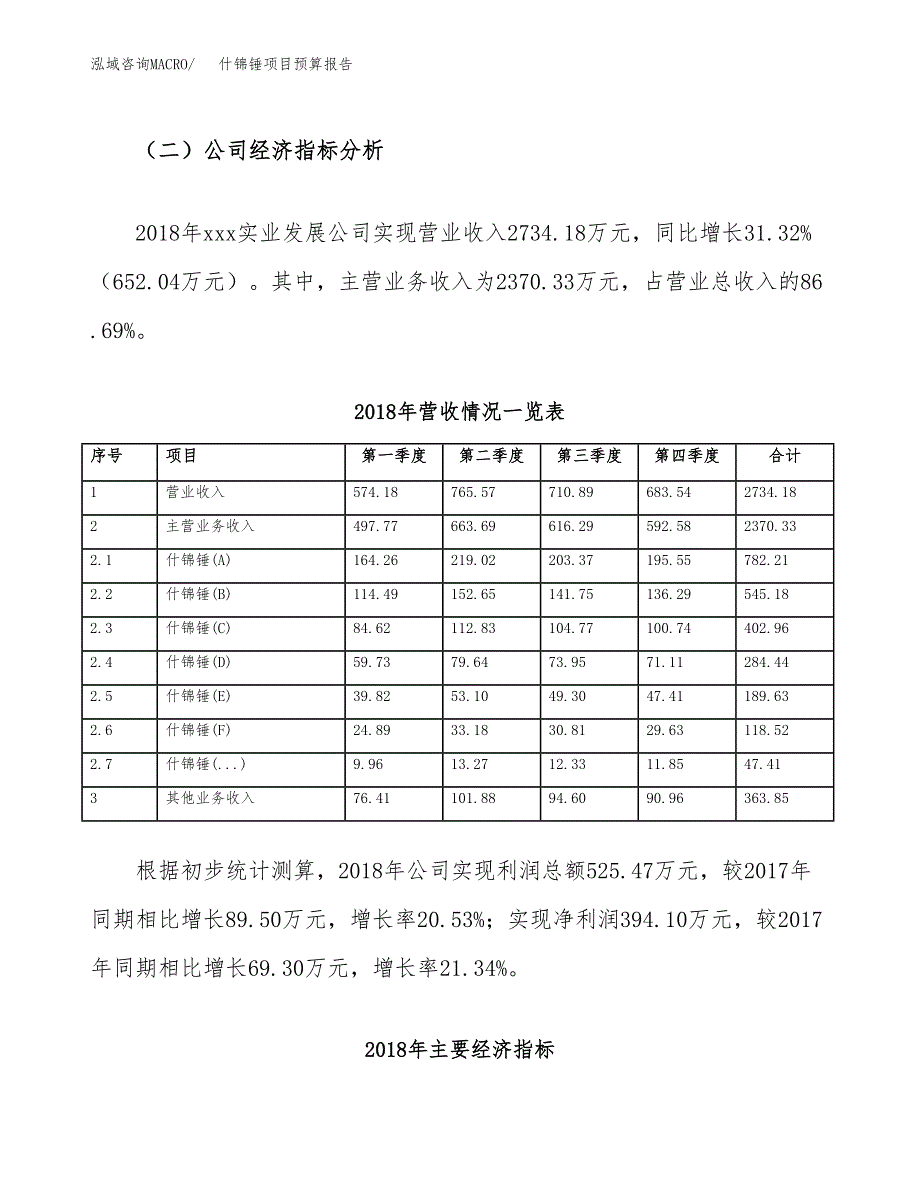 什锦锤项目预算报告（总投资2000万元）.docx_第3页