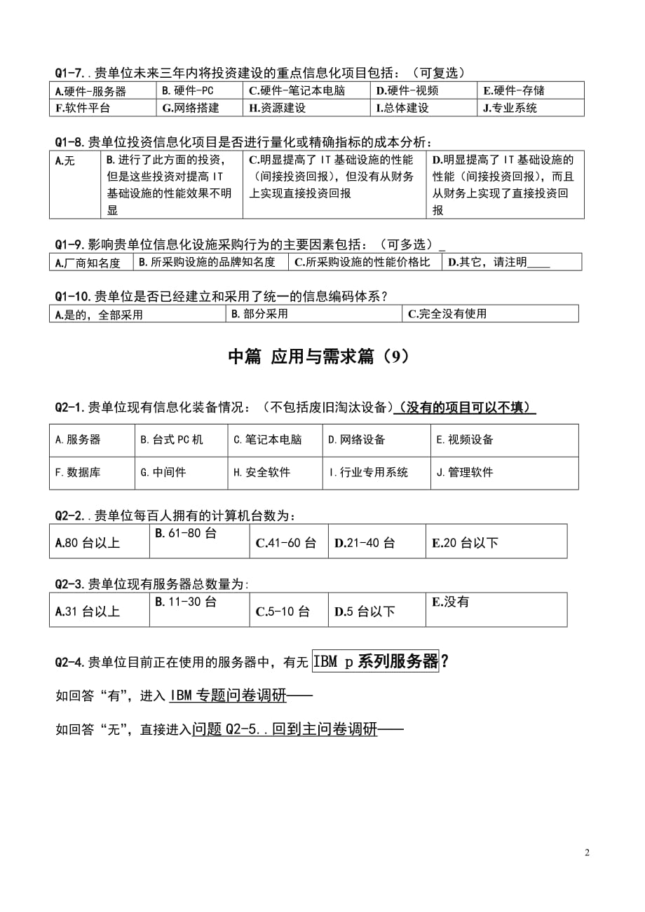 制造业行业信息化应用现状调查问卷.doc_第2页