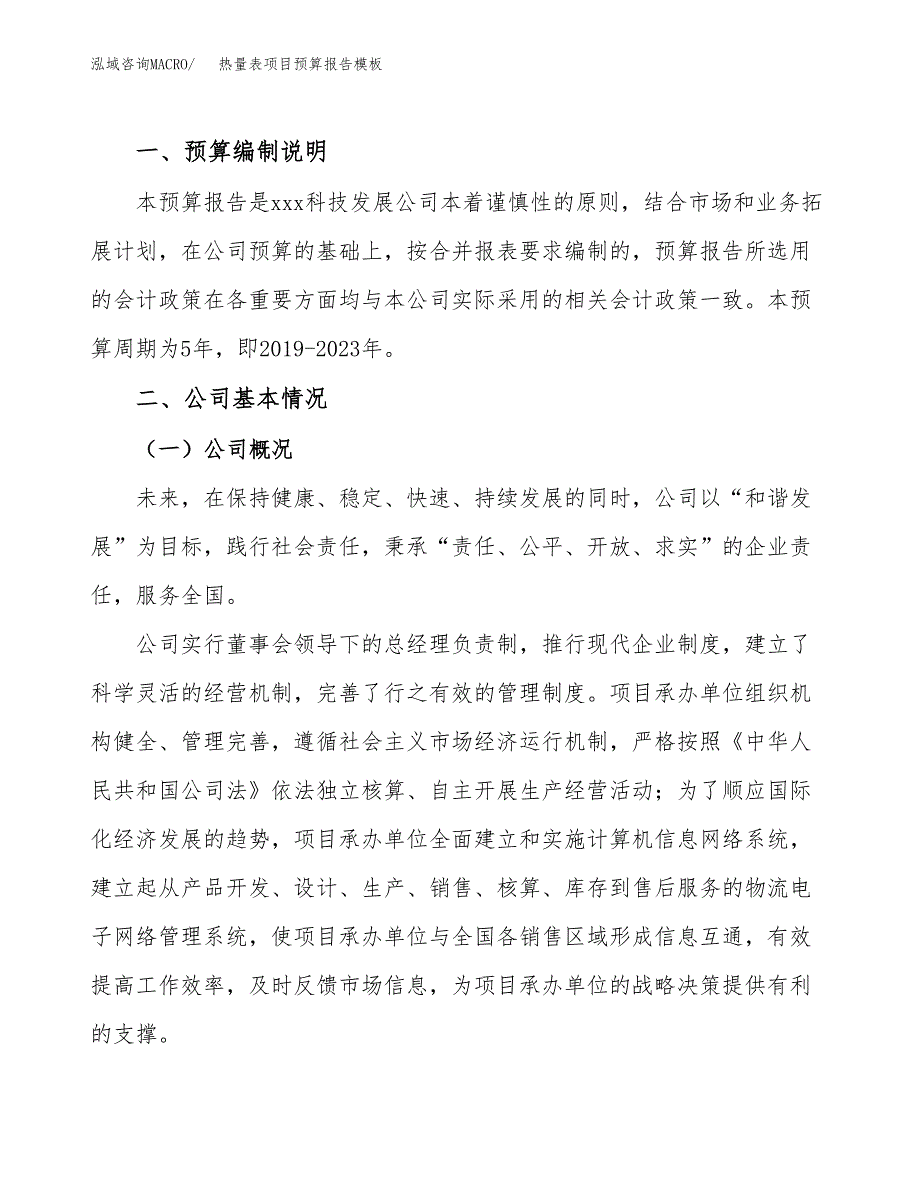 热量表项目预算报告模板.docx_第2页