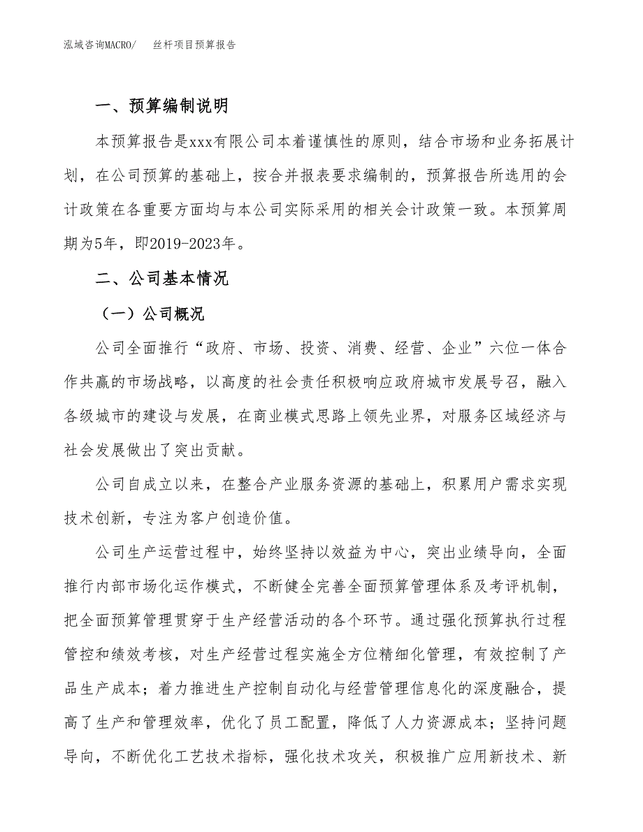 丝杆项目预算报告（总投资3000万元）.docx_第2页