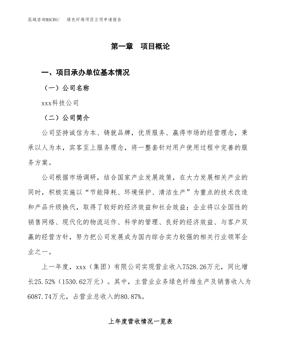 绿色纤维项目立项申请报告（总投资4000万元）_第2页