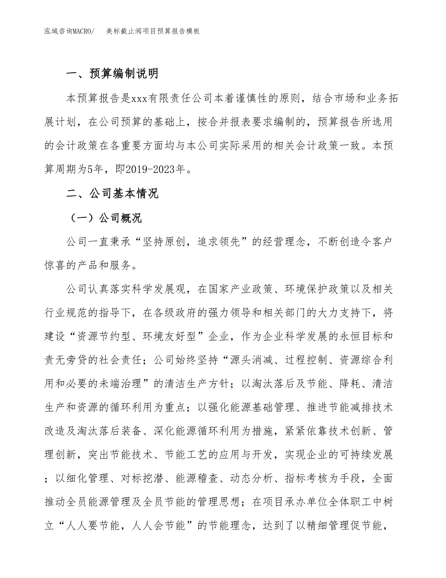 美标截止阀项目预算报告模板.docx_第2页