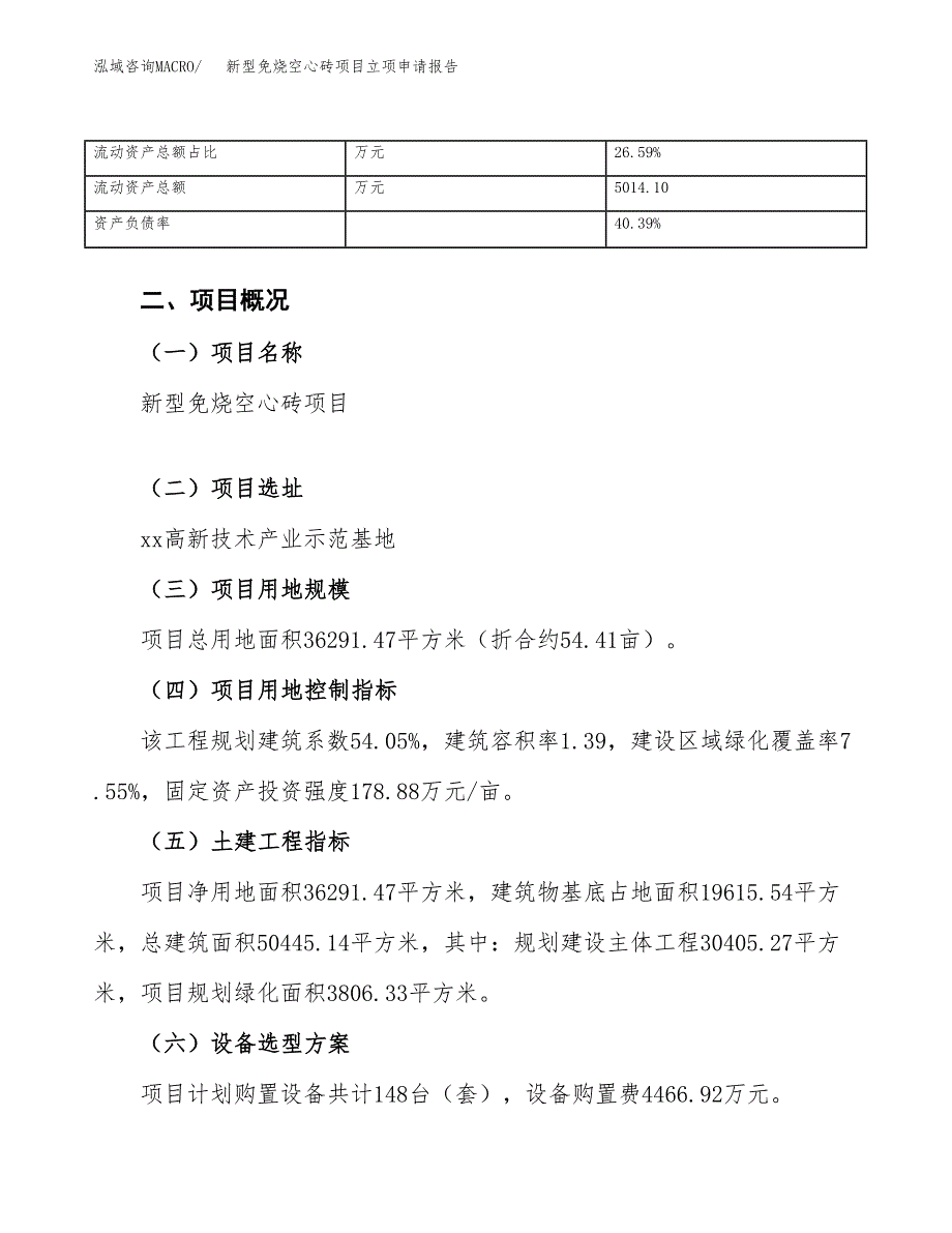 新型免烧空心砖项目立项申请报告（总投资12000万元）_第4页