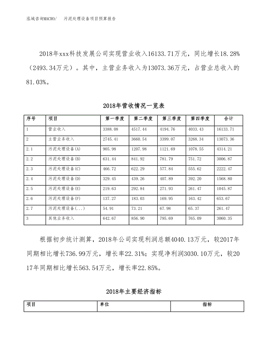 污泥处理设备项目预算报告（总投资13000万元）.docx_第3页