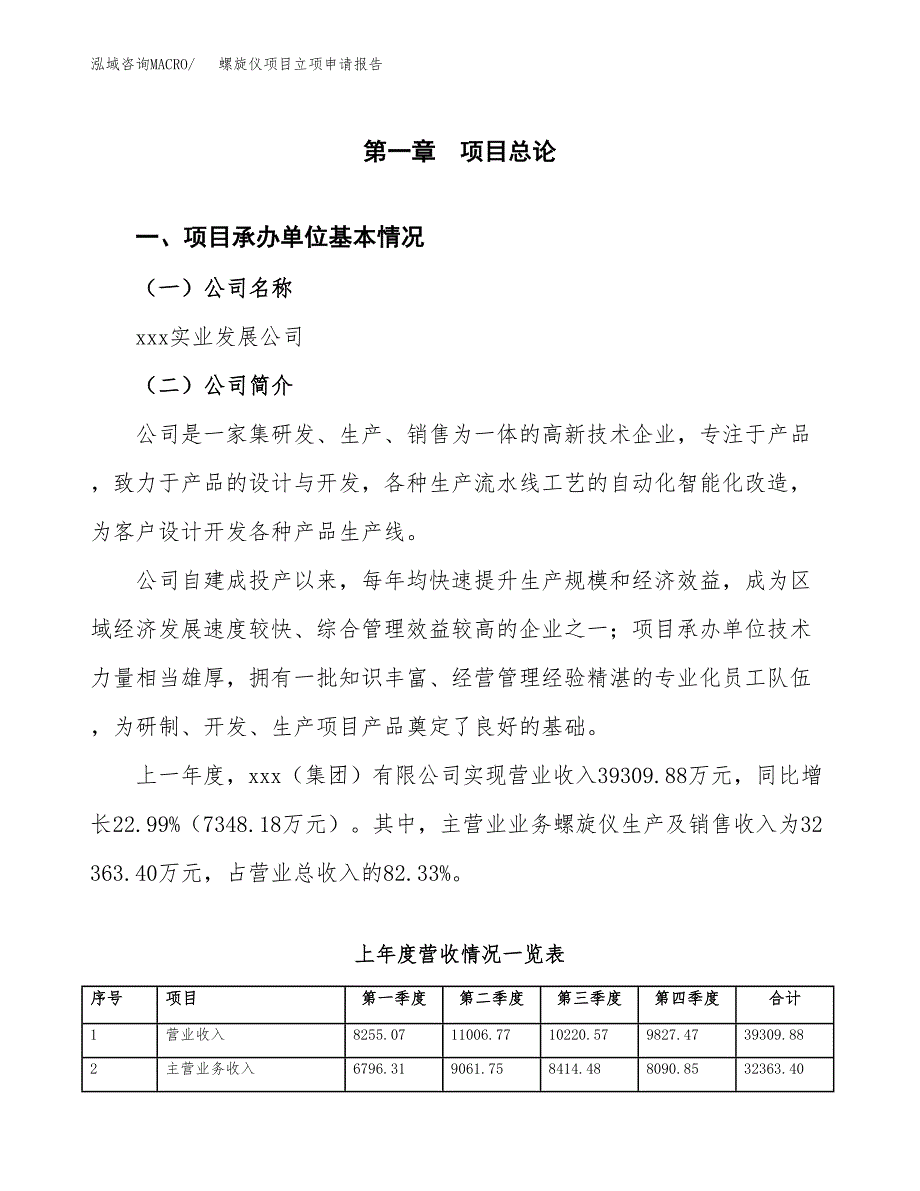 螺旋仪项目立项申请报告（总投资19000万元）_第2页