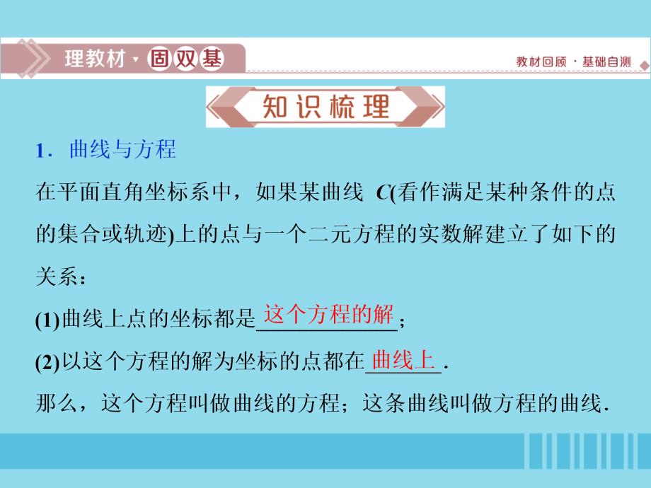 （浙江专用）2020版高考数学大一轮复习 第九章 平面解析几何 第9讲 曲线与方程课件_第2页