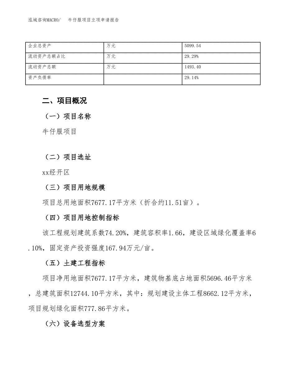 牛仔服项目立项申请报告（总投资3000万元）_第4页