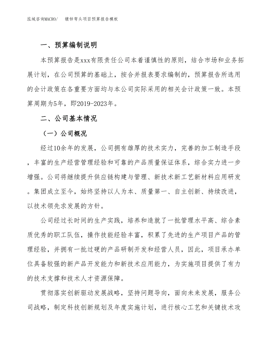 镀锌弯头项目预算报告模板.docx_第2页