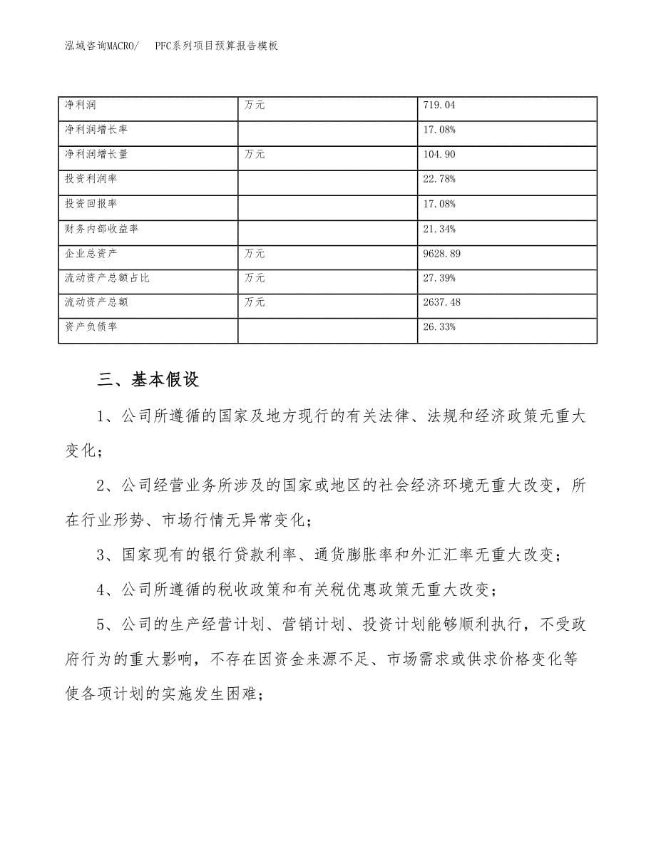 PFC系列项目预算报告模板.docx_第5页