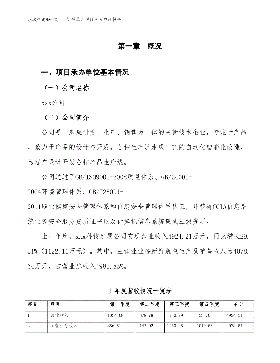 新鲜蔬菜项目立项申请报告（总投资4000万元）_第2页