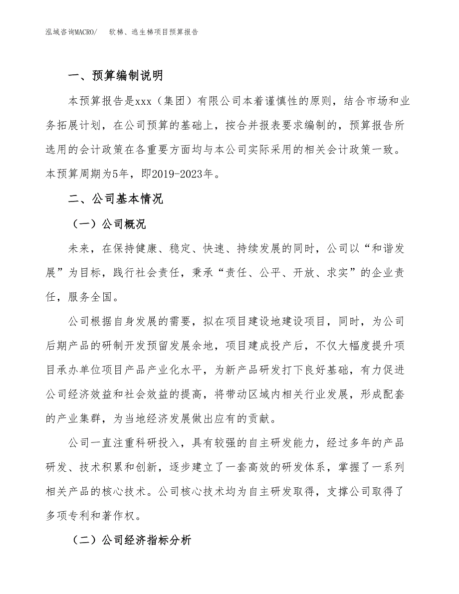 软梯、逃生梯项目预算报告（总投资15000万元）.docx_第2页