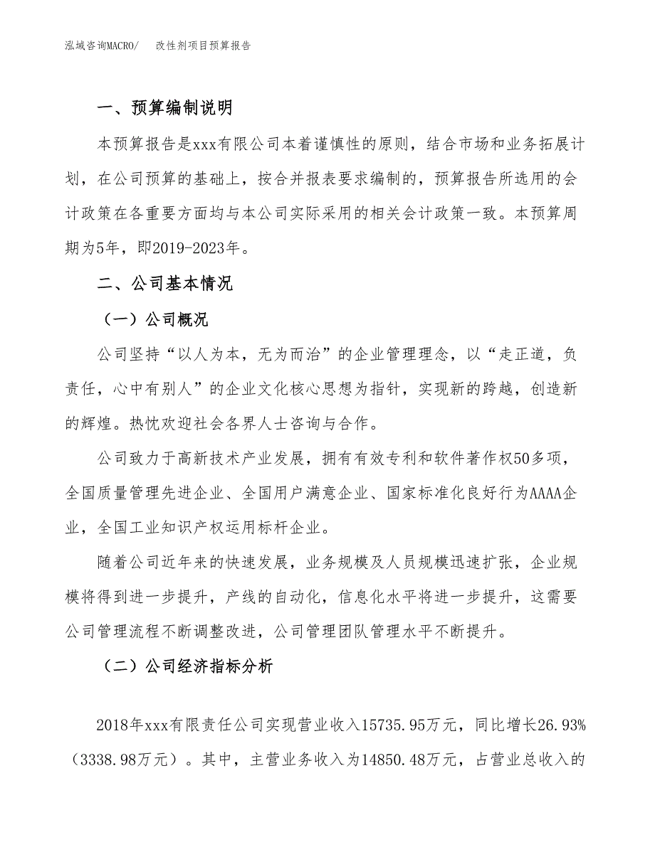 改性剂项目预算报告（总投资20000万元）.docx_第2页