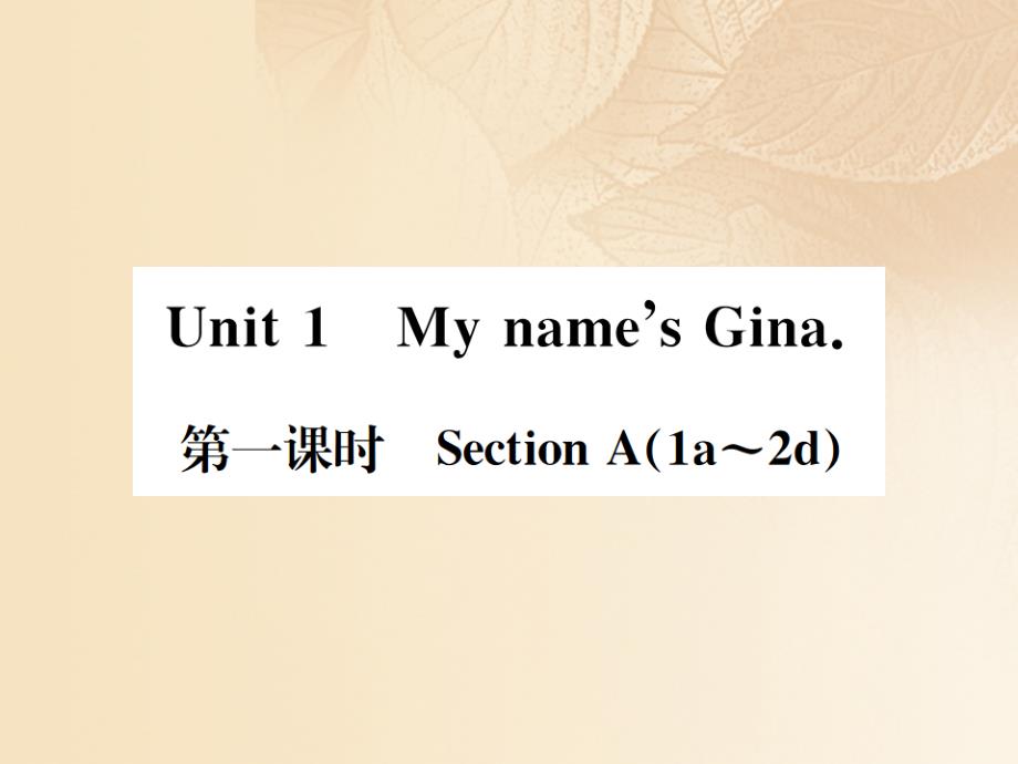 （浙江专版）2017-2018学年七年级英语上册 unit 1 my name&#039;s gina（第1课时）课件 （新版）人教新目标版_第1页