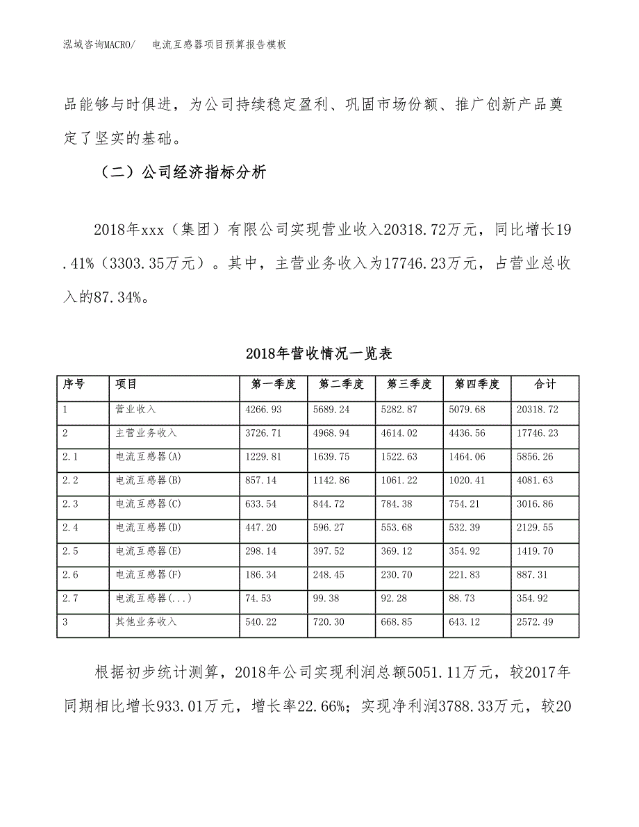 电流互感器项目预算报告模板.docx_第3页