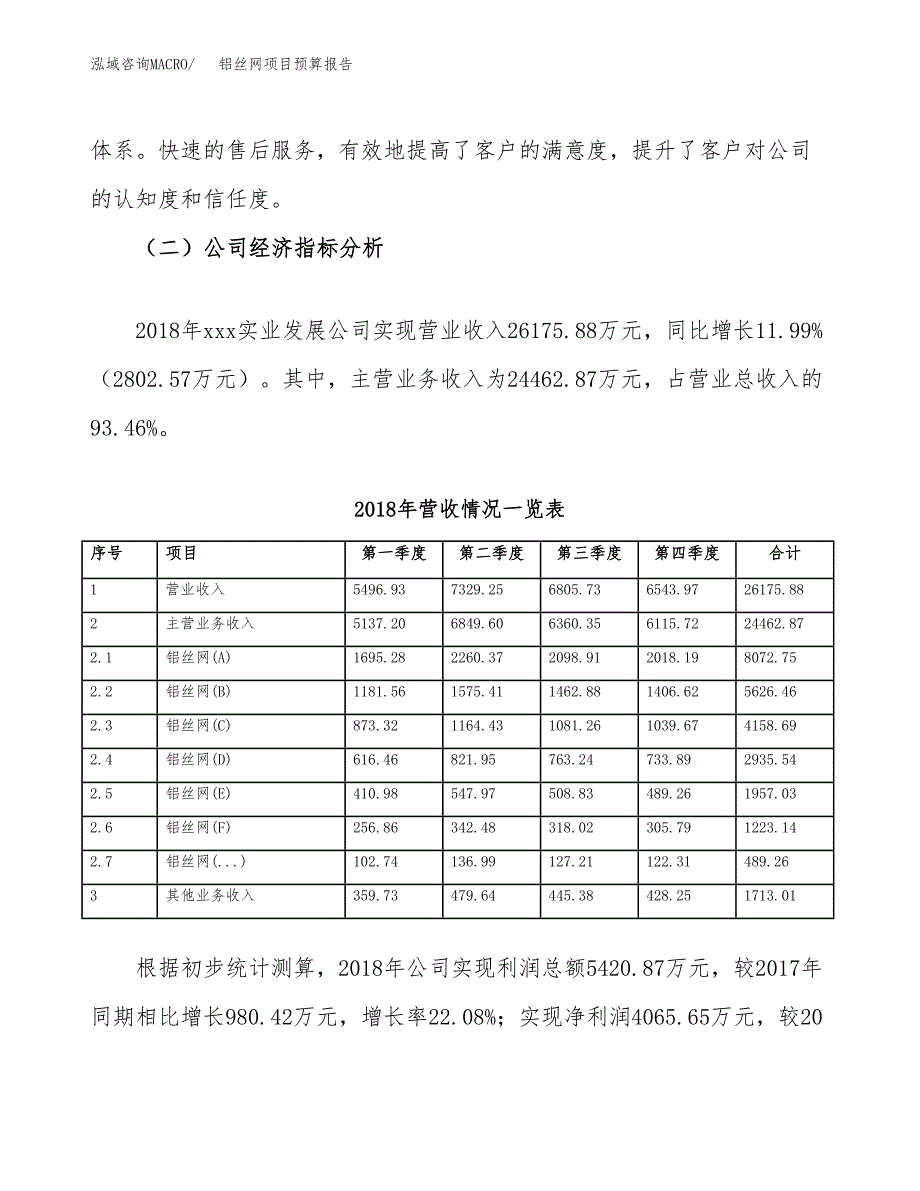 铝丝网项目预算报告（总投资17000万元）.docx_第3页