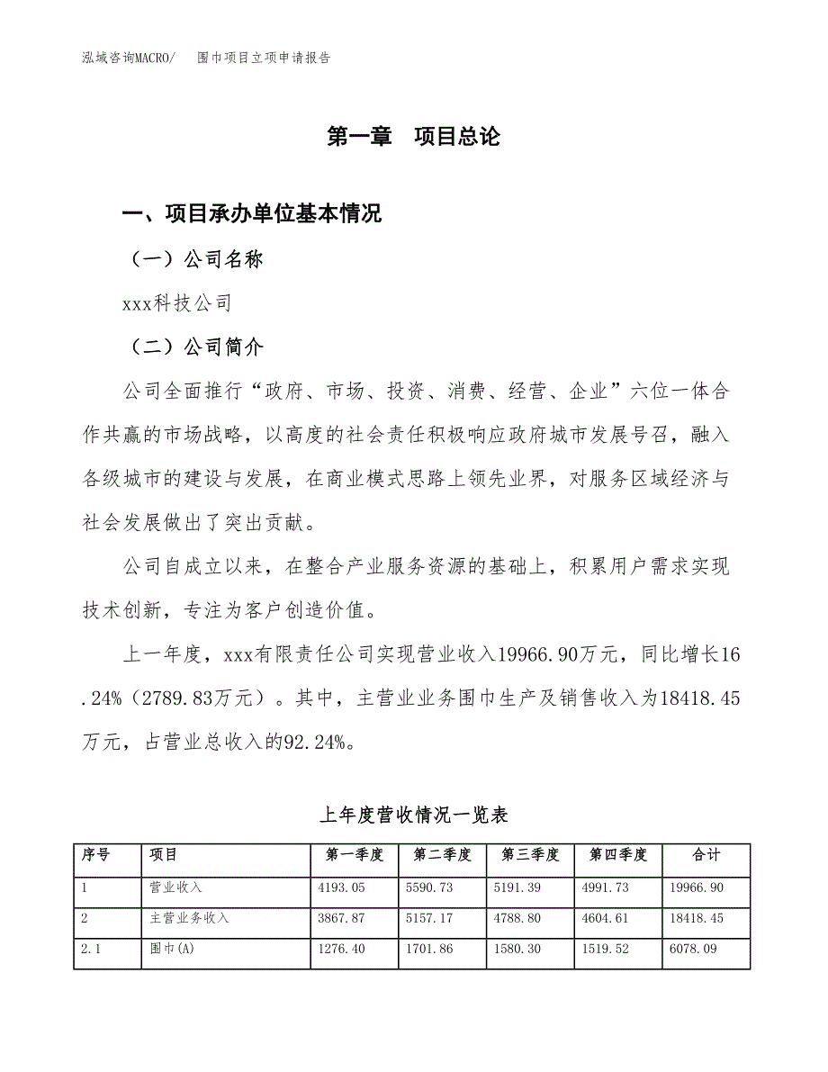 围巾项目立项申请报告（总投资14000万元）_第2页