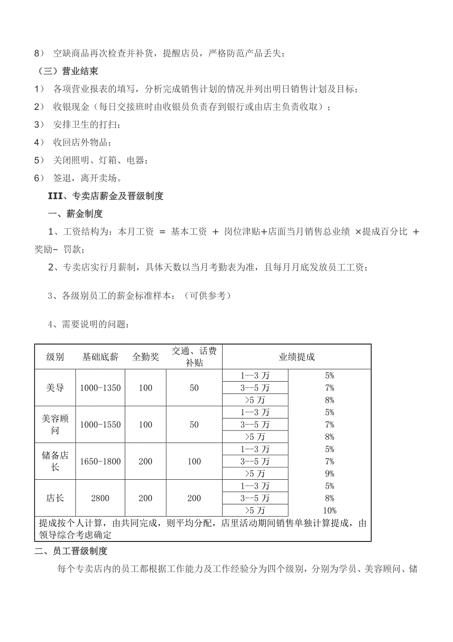 化妆品店运营管理体系_第4页